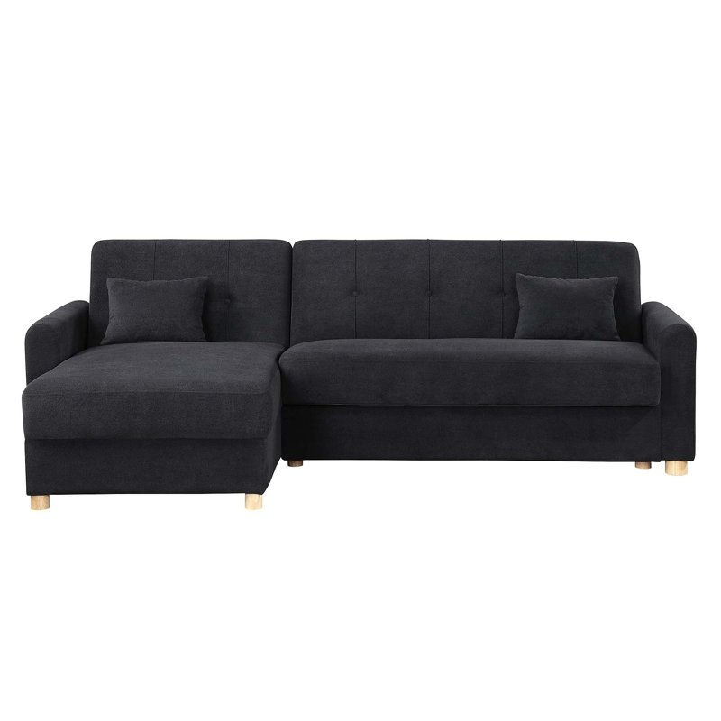Canapé-lit modulaire convertible polyvalent avec rangement et design élégant