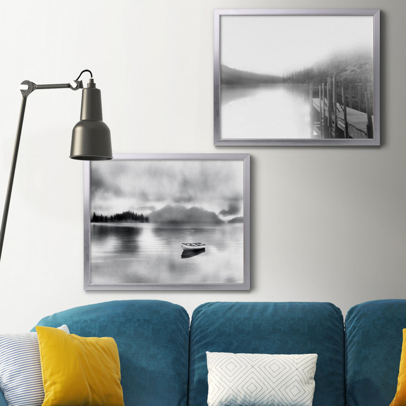 Reproduction de photo sur toile, Toile avec cadre argenté, Pas de tapis