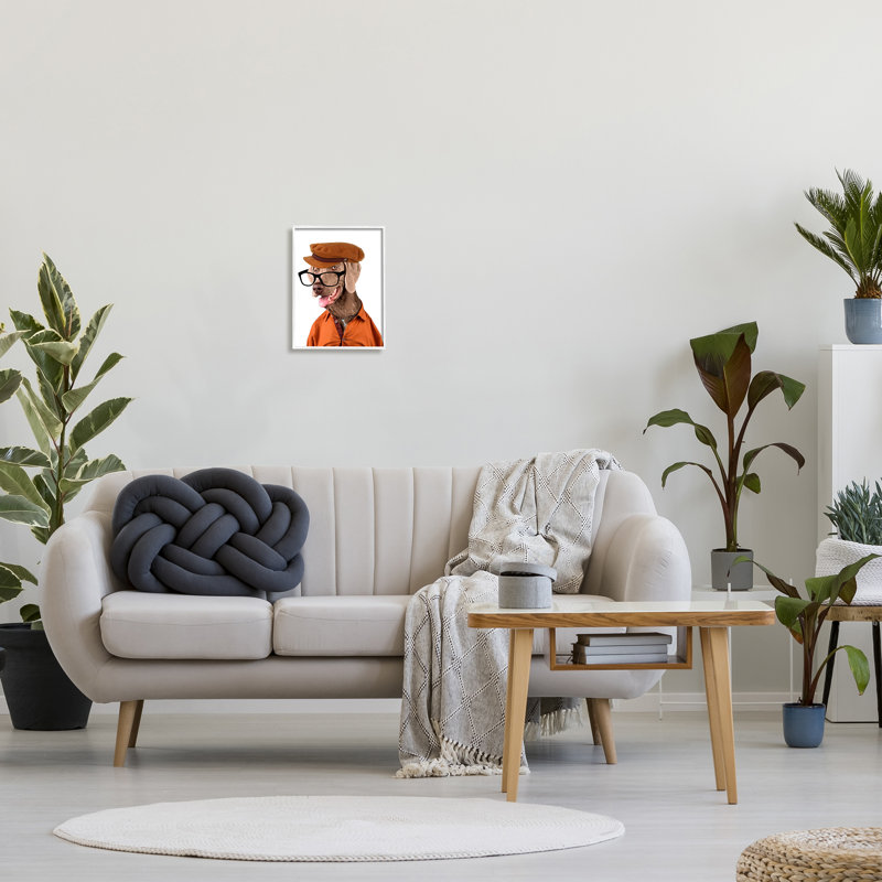 «Stupell Industries Schoundrel Dog in Glasses», art mural sur toile par Karen Smith, H 14 po x l 11 po x P 1,5 po