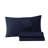 Lacoste Cotton Percale Sheet Set, Crisp Feel & Breathable Bedding, Deep Pocket Fitted Sheet, Navy, Queen-119611823-35177721