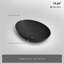Lavabo vasque ovale de 20 po x 14 po Monblari - noir mat-120971719