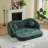 Compression Convertible Sofas, 86 Inch Chenille Modern Home Recliner