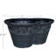 Ensemble de deux pots de fleurs avec relief classique-1157068811