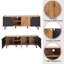 Meuble télé en bois Mid-Century pour téléviseur de 70 po ou moins-1092557353