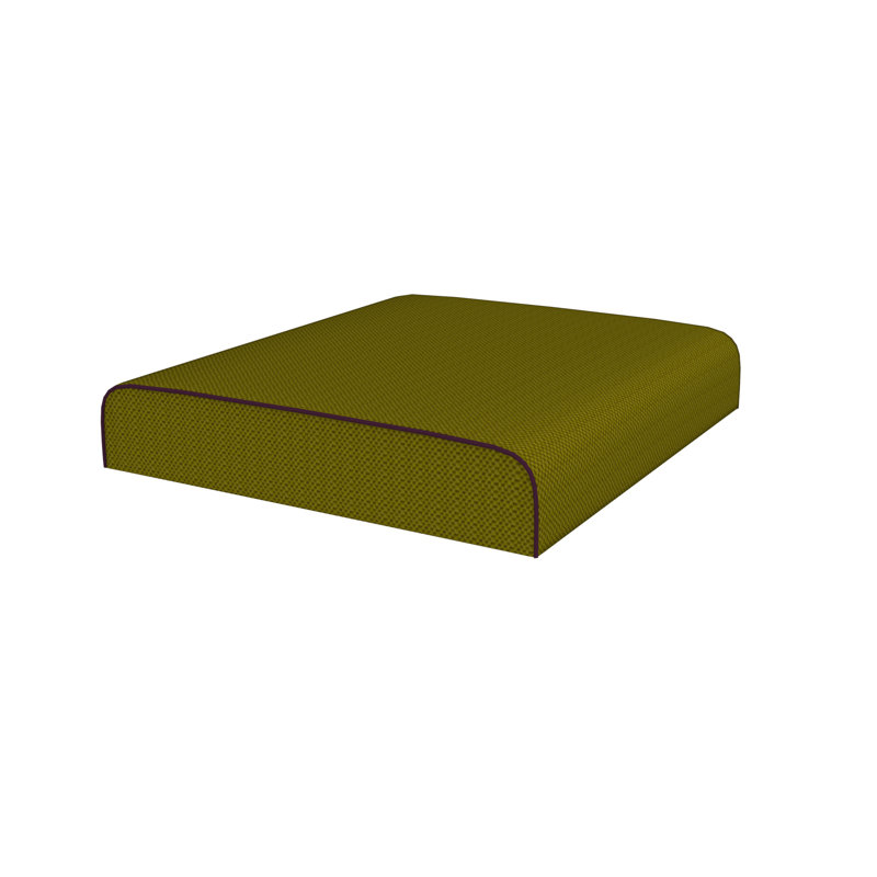 Sunbrella® Indoor/Outdoor Patio Ottoman Cushion, Green/Purple