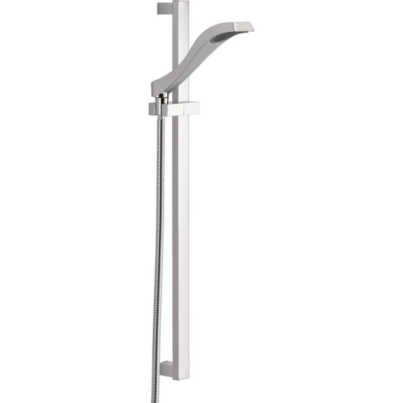 Douche à main à jet simple avec tuyau et pomme de douche à main Dryden, Chrome