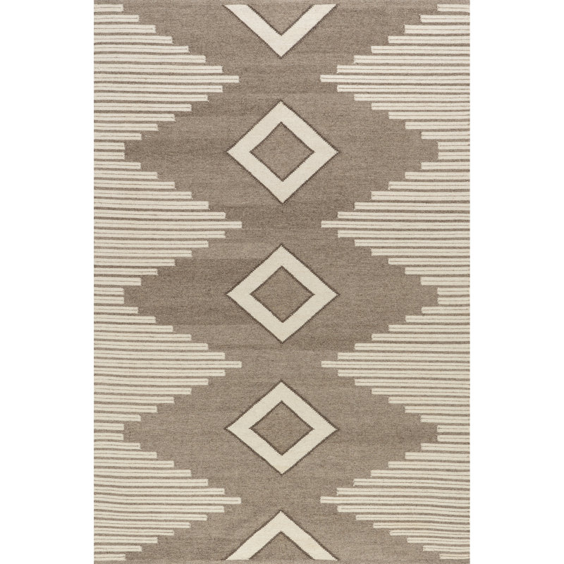 Tapis en mélange de laine Grove Southwestern, Tapis de couloir 2 pi 8 po x 8 pi