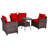 Cilegon 4 - Person Patio Conversation Sets with Cushions-1645343877