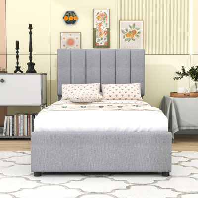 Lit plateforme simple tapissier