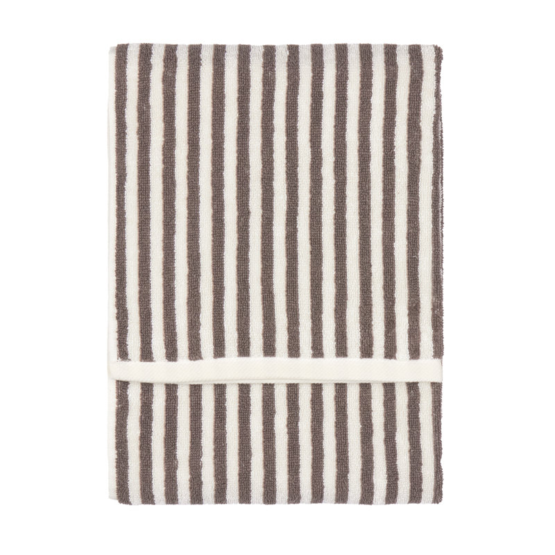 Hebden Hand Towel, Brown/Cream
