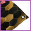 Tapisserie murale hexagonale dorée noire - décoration murale hexagonale-1523461972