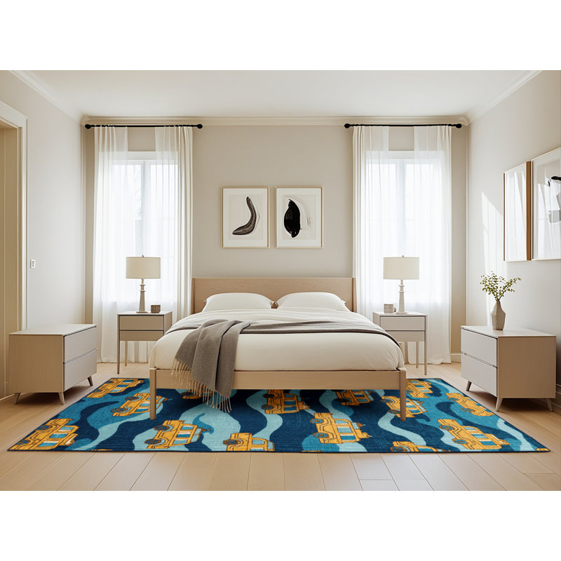 Tapis de transport gris lavable à la machine, Rectangle de 5 pi x 8 pi