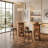 Wooden Round Bar Table With Hidden Storage, 35.4" Bar Height Cocktail Table-594011393