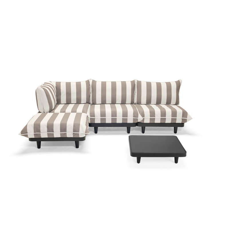 Fatboy® Paletti Hocker - Royal Brulee, Cacao Striped