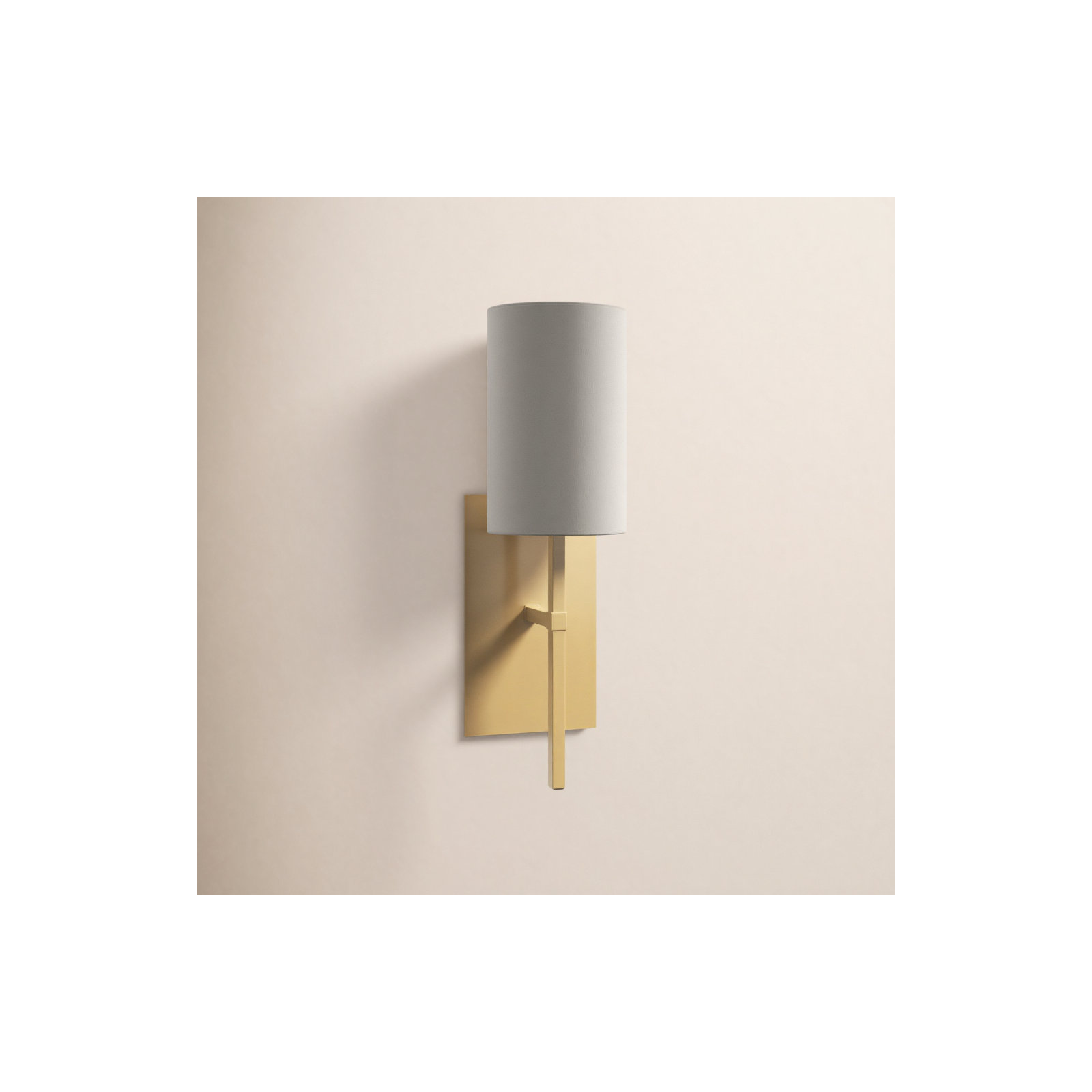 Lyla Single Light Dimmable Wallchiere, Aged Brass
