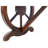 Outdoor Rustic Bench With Wagon Wheel Legs, 2 People Outdoor Bench, Garden Bench, Bench For Bedroom