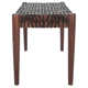 Kazbah 47" Genuine Leather Bench