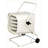 10,000 Watt Electric Forced Air Utility Heater with Cart and Adjustable Thermostat