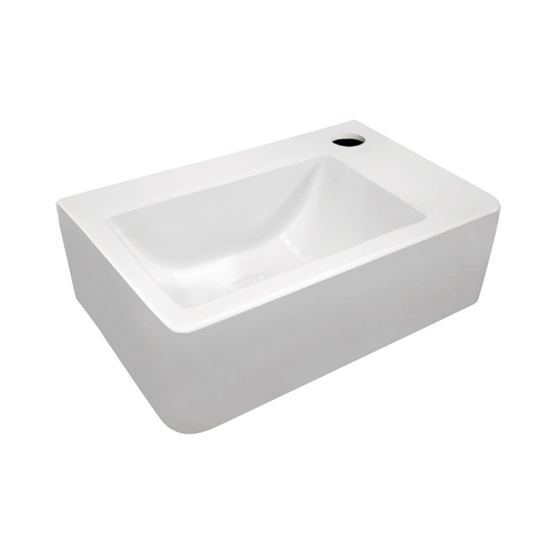 Whitehaus 10'' Vitreous China Rectangular Bathroom Sink