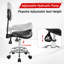 Tabouret roulant ergonomique réglable avec repose-pieds