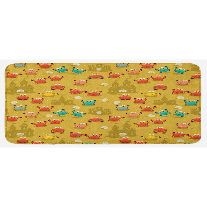 Tapis de cuisine crabes