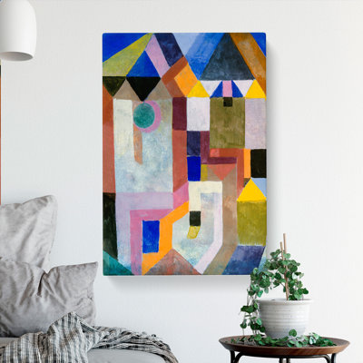 Colorful Architecture by Paul Klee - Wrapped Canvas Painting