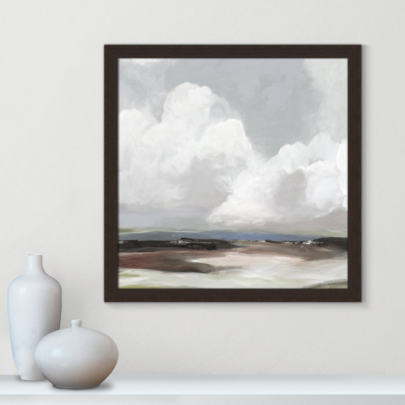 Avron Morning Air - reproduction d'art encadrée, H 24,5 po x l 24,5 po x P 1,12 po, Cadre noyer