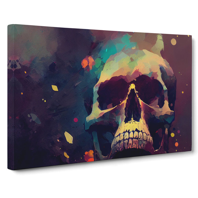 Skull Art Vol.1 Abstract - Wrapped Canvas, 50cm H x 76cm W x 3cm D