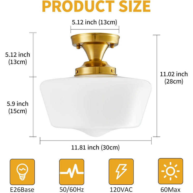 Modern Golden Ceiling Light