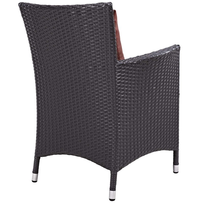 Fauteuil d'extérieur Modway Convene, Groseille