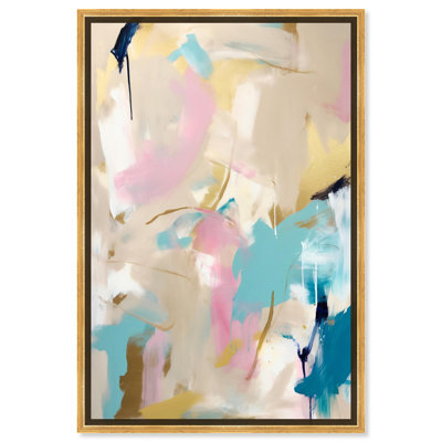 «Delicate Pastels Canvas Sunset», art mural abstrait par Art Remedy