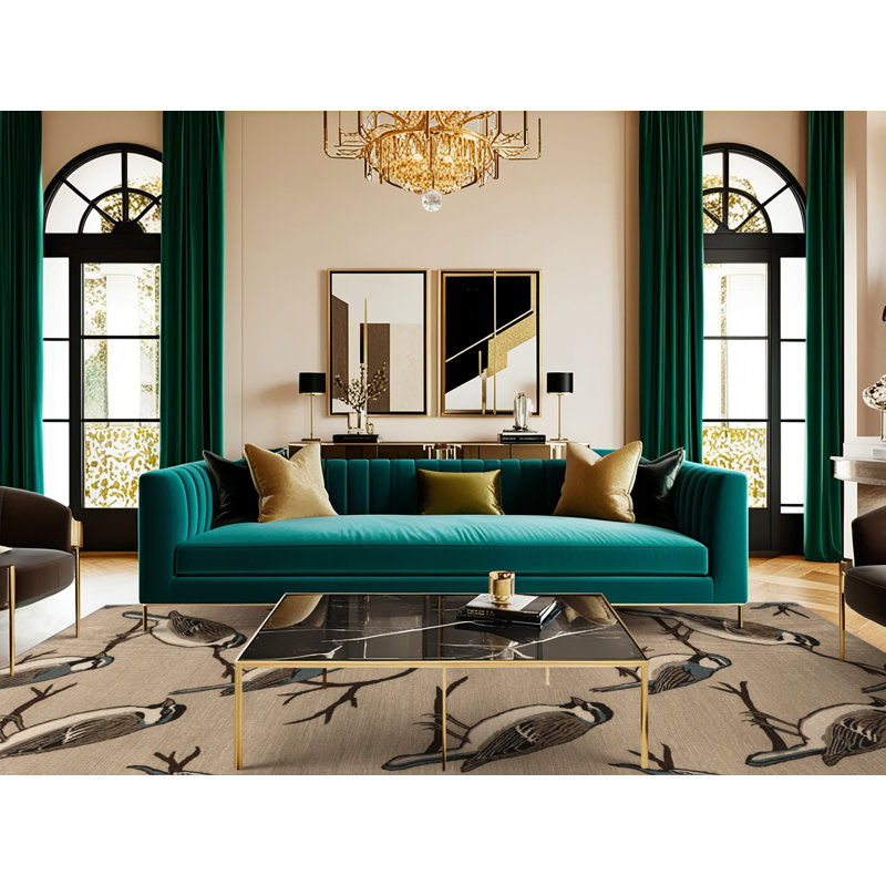  Tapis lavable arbre moineau, Rectangulaire 2 pi x 3 pi