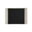 Grand lit en tissu beige (lit seulement)