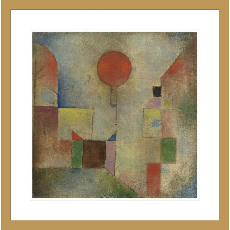 «Red Balloon» par Paul Klee, impression giclée sur cadre, H 23,71 po x l 23,5 po
