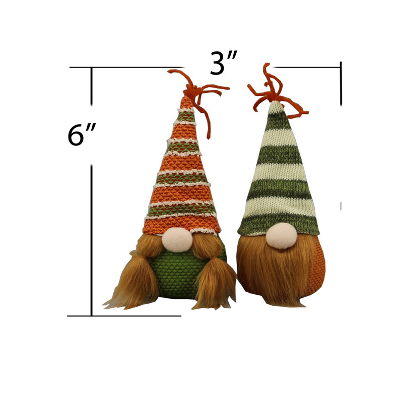 Ensemble d'ornement gnome 2 pièces