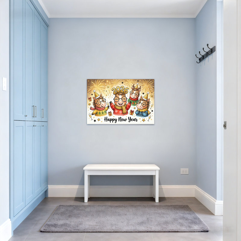 Motif de célébration du cheval, animaux, bonne année, H 20 po x l 30 po