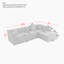 Canapé modulaire luxueux pour le salon, rehaussant le confort et le style-356554951