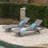 CRETE WICKER CHAISE LOUNGE