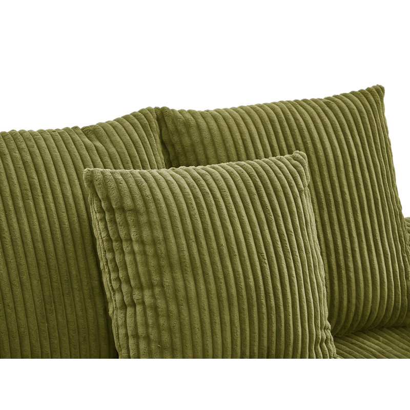 Chaise longue rembourrée 50 po, Vert
