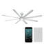 Ventilateur de plafond intelligent intérieur / extérieur à 8 pales avec commande murale et ensemble d'éclairage inclus, fonctionne avec Alexa et l'application iOS ou Android-32650311-32650310-121976042