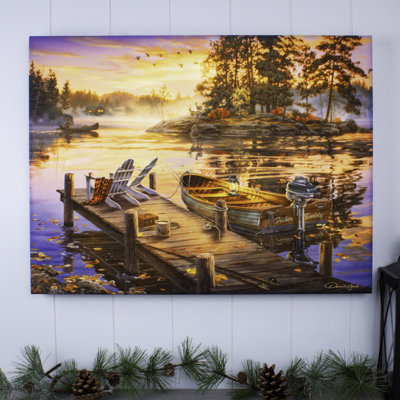 Morning Paradise 18x24 Fully Illuminated LED Wall Art