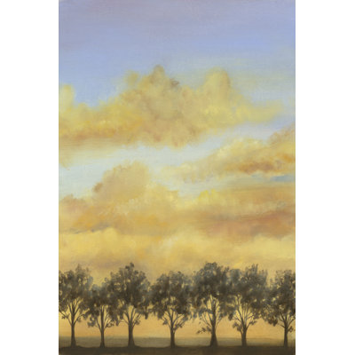 Treeline Sunset II by Jennifer Goldberger - Wrapped Canvas Print