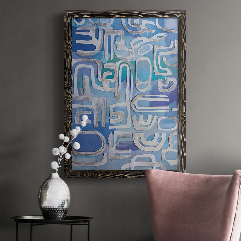 Shakia Siesta Key, peinture sur toile encadrée, H 37,5 po x l 27,5 po x P 1 po, Noir