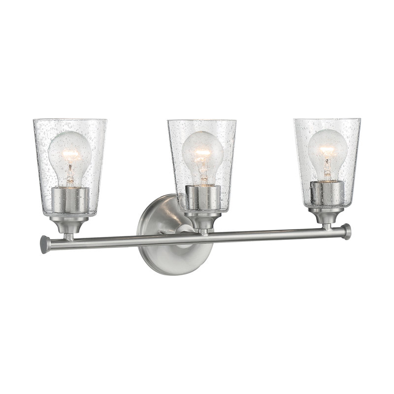 Weccacoe 3 - Light Dimmable Vanity Light, Brushed Nickel