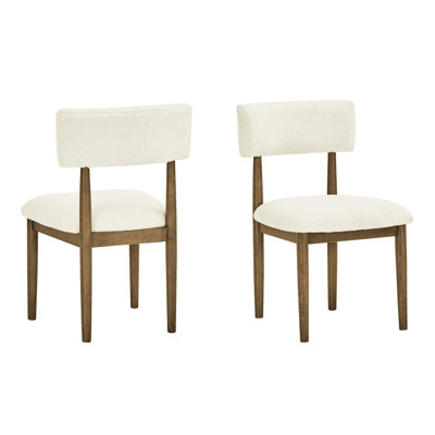 Chaises d'appoint rembourrées en tissu Sherpa