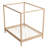 Solid Wood Canopy Bed Frame Four Poster Platform Bed With Slats Support, No Box Spring Needed-239097821-267455628