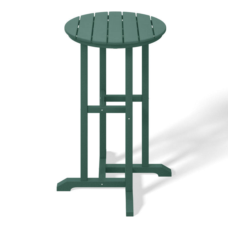 Laguna Round Outdoor Bar Table, Dark Green
