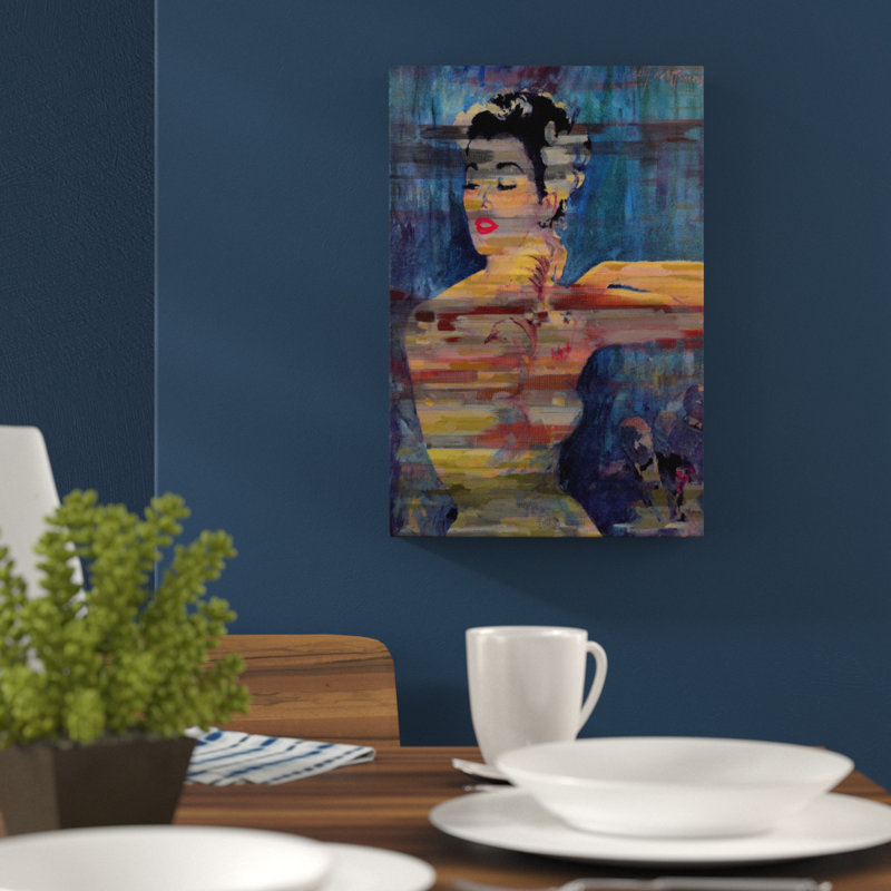 Bright Red Lips by Parvez Taj - Wrapped Canvas Painting, 91cm H x 61cm W