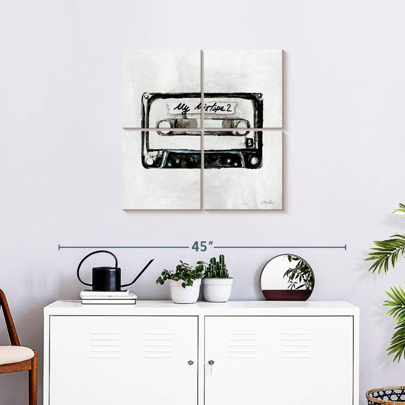 Abarca Retro Cassette II, H 26 po x l 26 po