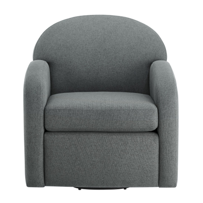 Fauteuil pivotant à 360 ° Edie Chic, Gris